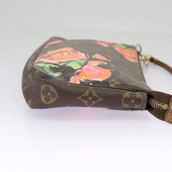 LOUIS VUITTON Monogram rose Pochette Accessoires Pouch authentic - Picture 12 of 16